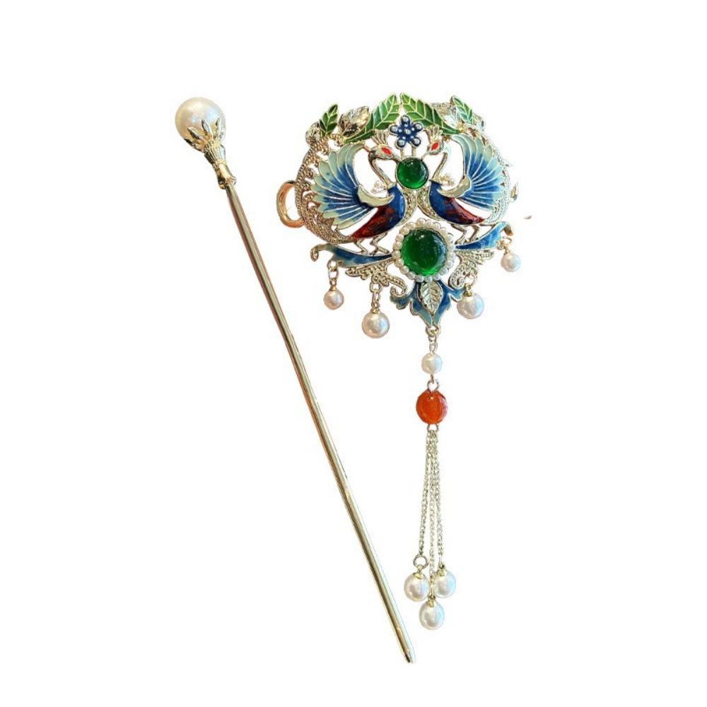 Hair Accessories Phoenix Brooch Disk Hair Chinese Style Hairpin Brooch Cosplay