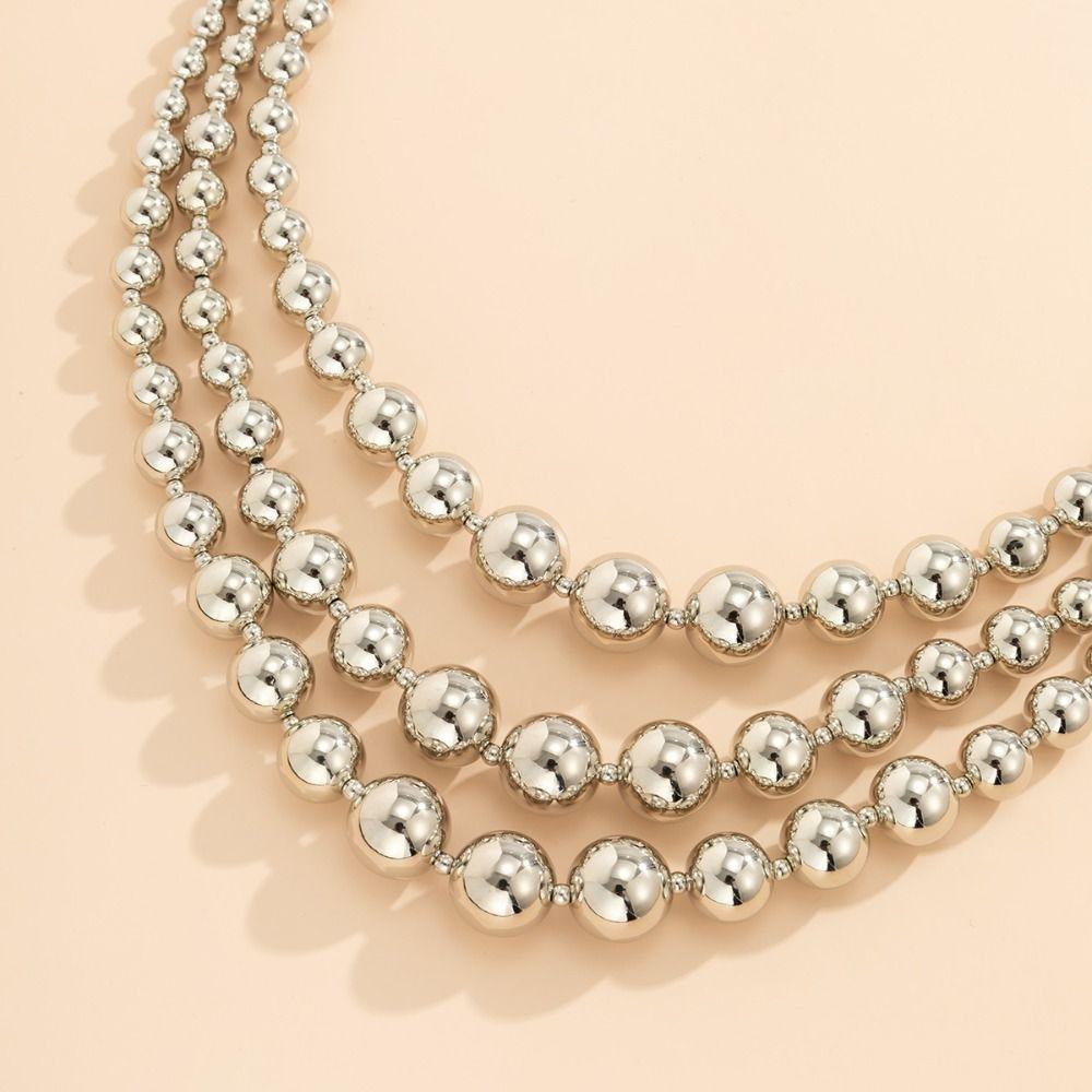 Exaggerated Thick Chunky Multi Layered Clavicle Necklaces Neck Jewelry Choker Necklace