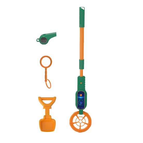 Kids Metal Detector with Light Sound Retractable Handle Handheld Metal Finder Tool Toddlers Outdoor Activity Beach STEM Toy Boys Girls Gift