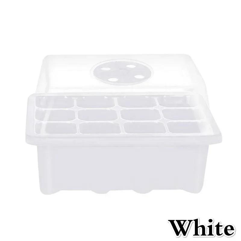 12 Hole Plant Seedling Trays Starter Flower Grow Box Tools Propagation for Home Gardening Starting Germination Supplies