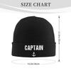 Captain Anchor Warm Knitted Cap Hip Hop Bonnet Hat Autumn Winter Outdoor Beanies Hats for Unisex Adult