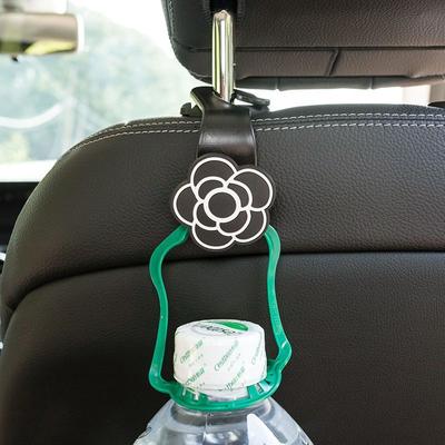 1pc Camellia Shape Car Seat Backrest Storage Hook Car Rear Bag Hanger, Car Interior Accessories, Car Finishing and Storage Supplies, Car Decoration