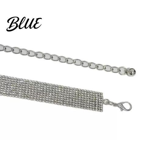 Waist Cincher Accessory Slim Sparkling Belt 9 Rhinestone Rows Chain
