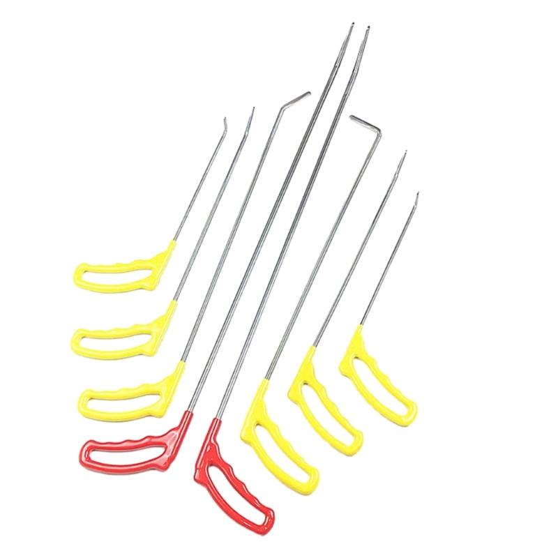 2Pcs/8Pcs Car Body Repair Removal Tools Automotive Door Dent Repair Hooks Stainless Steel Push Rods Kits