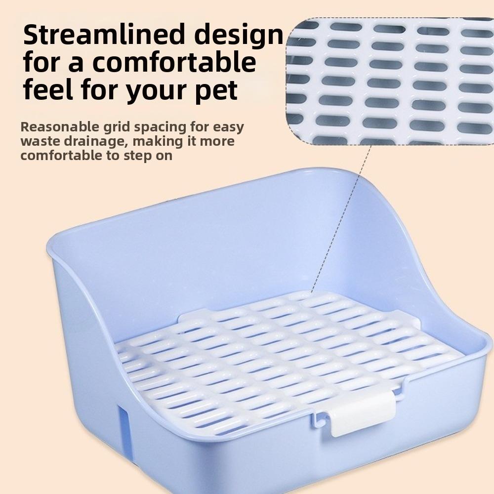 Stable Rabbit Toilet Splash-Proof Animal Potty Trainer Durable Pet Toilet Box  Pet Enclosure