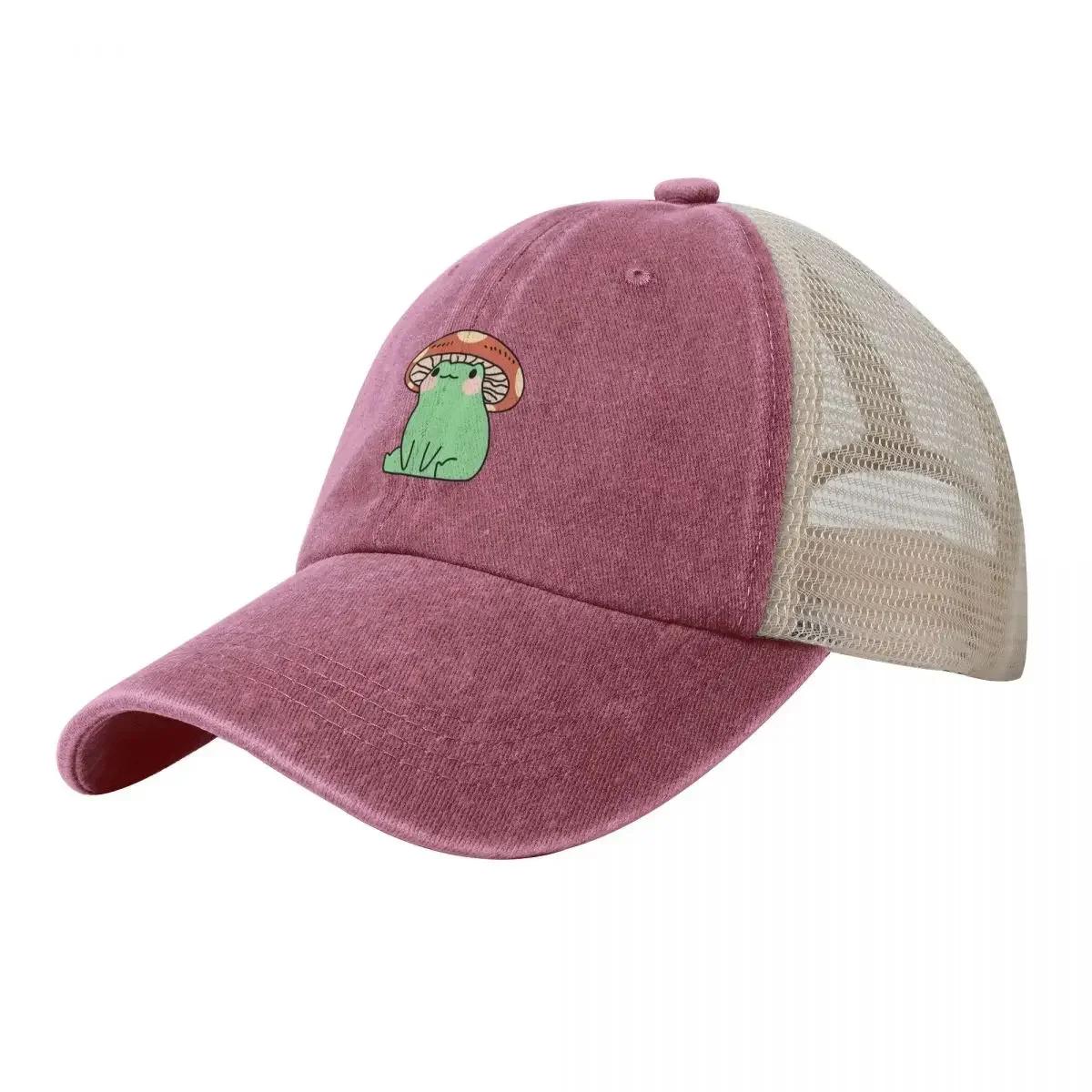 Mushroom frog Cowboy Mesh Baseball Cap party Hat Golf Womens Hats Unisexs