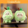 Portachiavi Peluche Avocado con Design a Cuore e Bottoni per Decorazione Borsa Carina