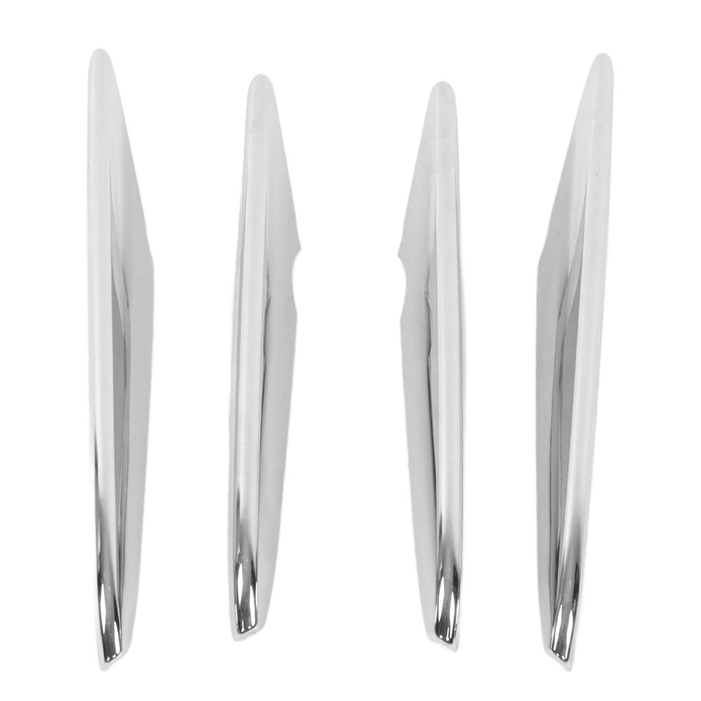4Pcs Set Front Fog Lamp Grille Spoiler Chrome Trim Replacement for Mercedes‑Benz GLC‑Class X253 AMG Line 2016‑2019