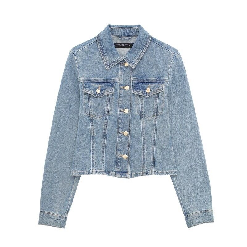 Fashion Style 2024 Spring New Arrival Women's Silm Denim Jacket Coat High Waist Midi Skirt Skirt 6147/092