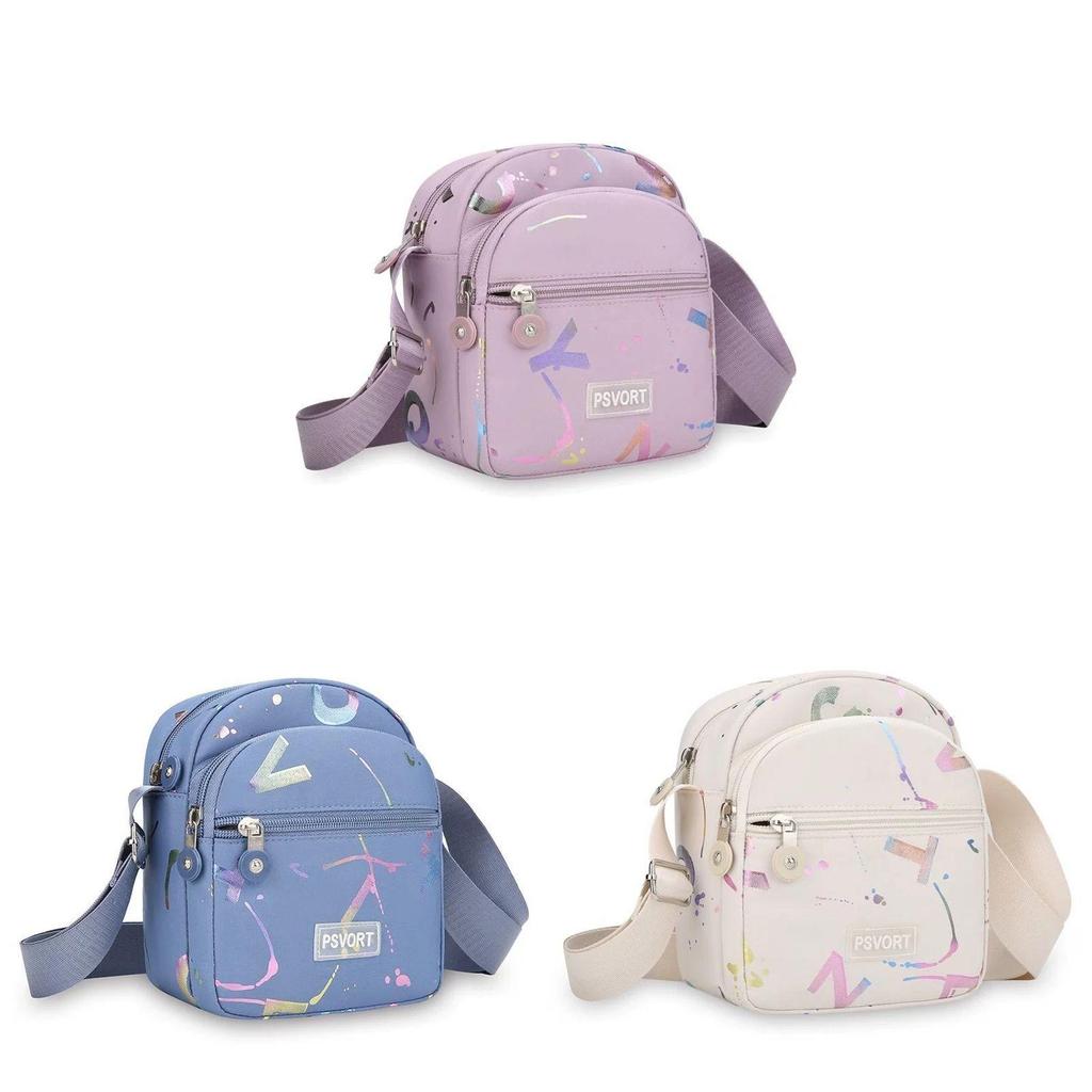 Polyester Mini Crossbody Bag With Zipper Pocket For Casual Travel And Daily Use