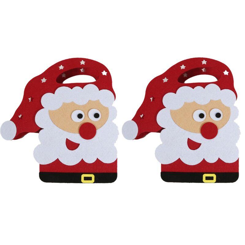 Christmas Gift Bag Creative Felt Cloth Children Candy Gift Bag Handheld Portable Apple Bag Holiday Party Favor Stocking Stuffers