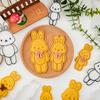 Plastic Biscuits Molds Cookie Stamp Cartoon Animals Cookie Cutter Fondant Cake Molds Kitchen Pastry Baking Tool