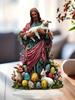 1 buc. Decorare de masă stil Bohemian cu Iisus și Mielul de Paște, perfectă pentru birouri, cafenele și dormitoare