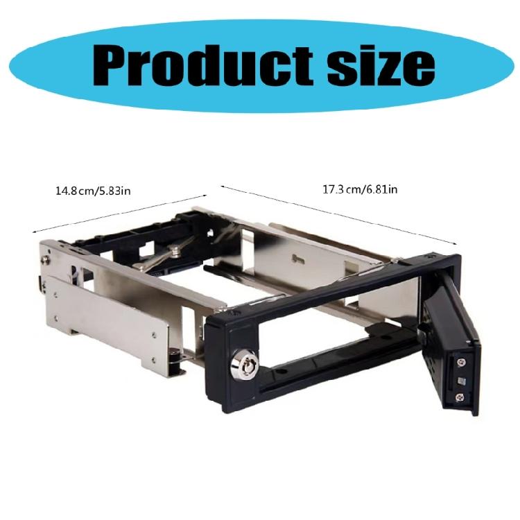 5,25 Zoll Trayless Hot-Swap Mobiles Rack 3,5 Zoll Interne Festplatte SSDs Adapter Hot-Swap Mobiles Rack Festplatten-Schacht Käfig