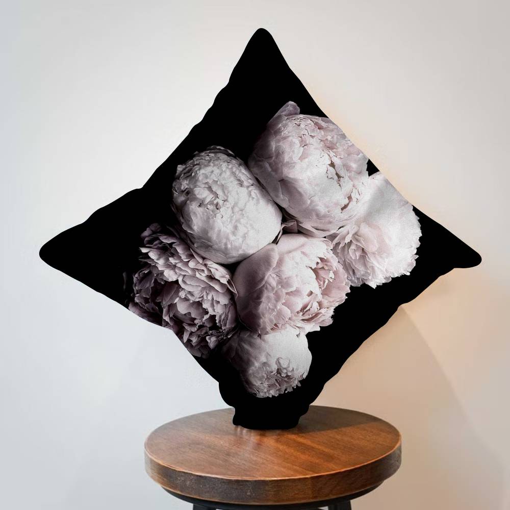 

Cherry Blossoms Peony Carnation Cushion Cover Pillowcase Upholstery Sofa Throw Pillow Home Decor Pillowcas 30cmx30cm