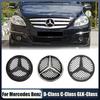 Pro Mercedes Benz třídy B, C, GLK 2008-2014Chromová stříbrná a leskle černá Přední mřížka ve stylu OE Hvězda Znak Chromové logo Značka