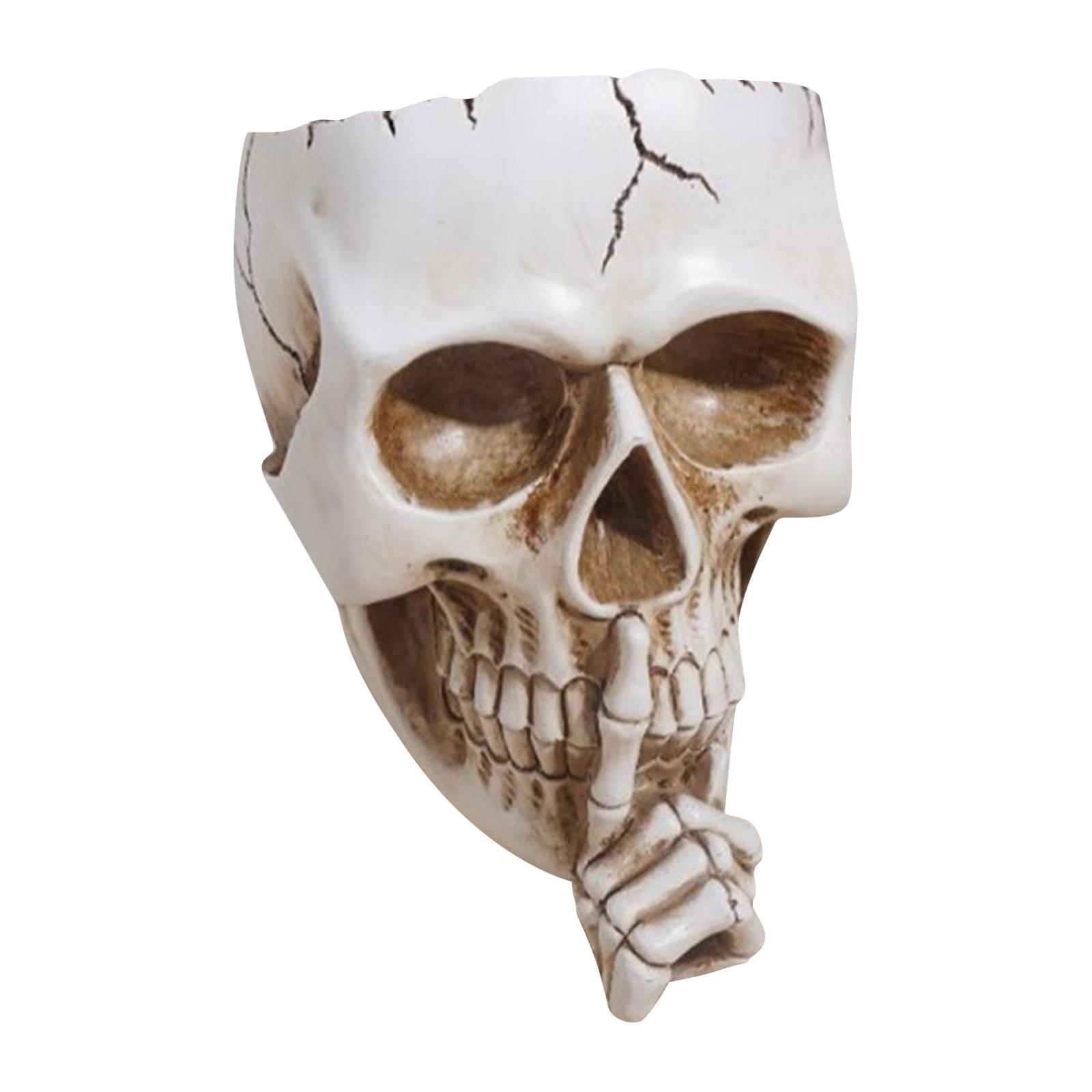 

Hanging Planter Skull Flower Pot Home Decor Creepy Wall Planter For Indoor And Outdoor Plants Unique Modern Gothic Vase Drainage One Size