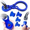 Water Outlet Universal Wrench Faucet Bubbler Wrench Disassembly Cleaning Tool Four Side Available Bubbler Blue Wrench