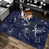 1pc Oceanic Marine Life Chair Mat - Anime Cartoon Design, Non-Slip Carpet for Office Chairs, Suitable for Home Decor, Living Room, Bedroom, Game Room