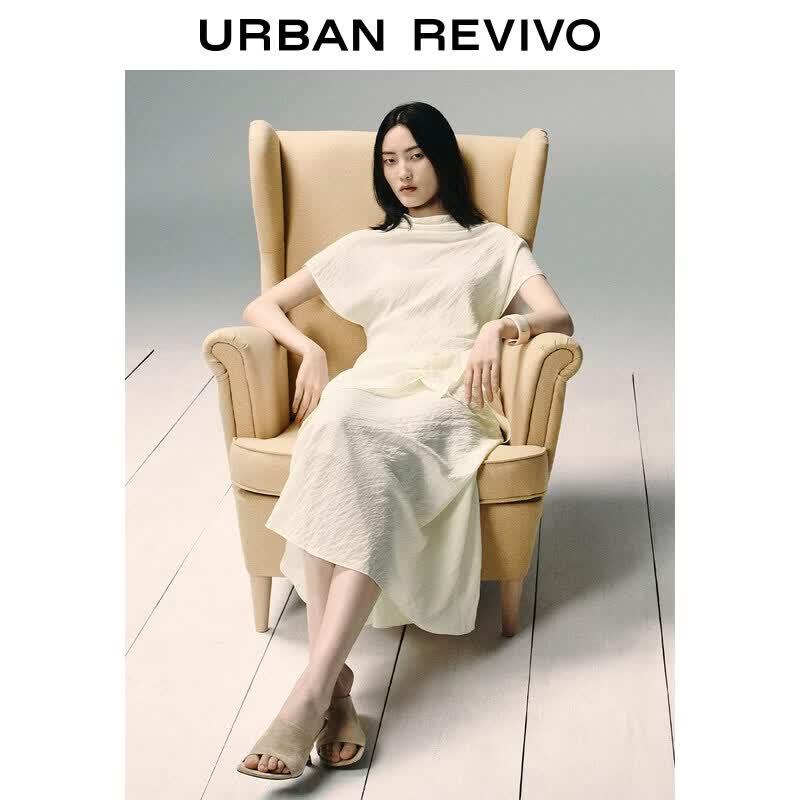 UR Women's Pleated Shawl Dress UWU760016