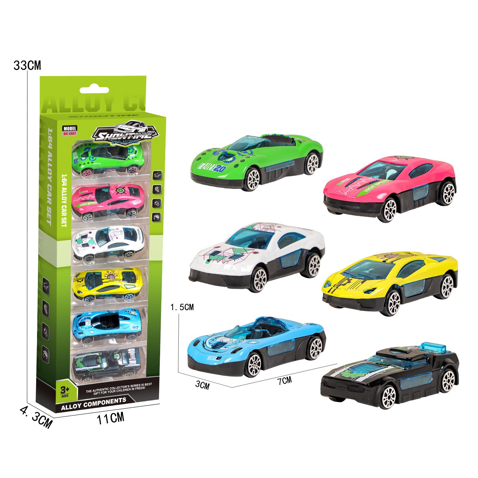 Cross-border Children s Toy Car: Alloy Simulation Pull-back Racing Car Model Ornament