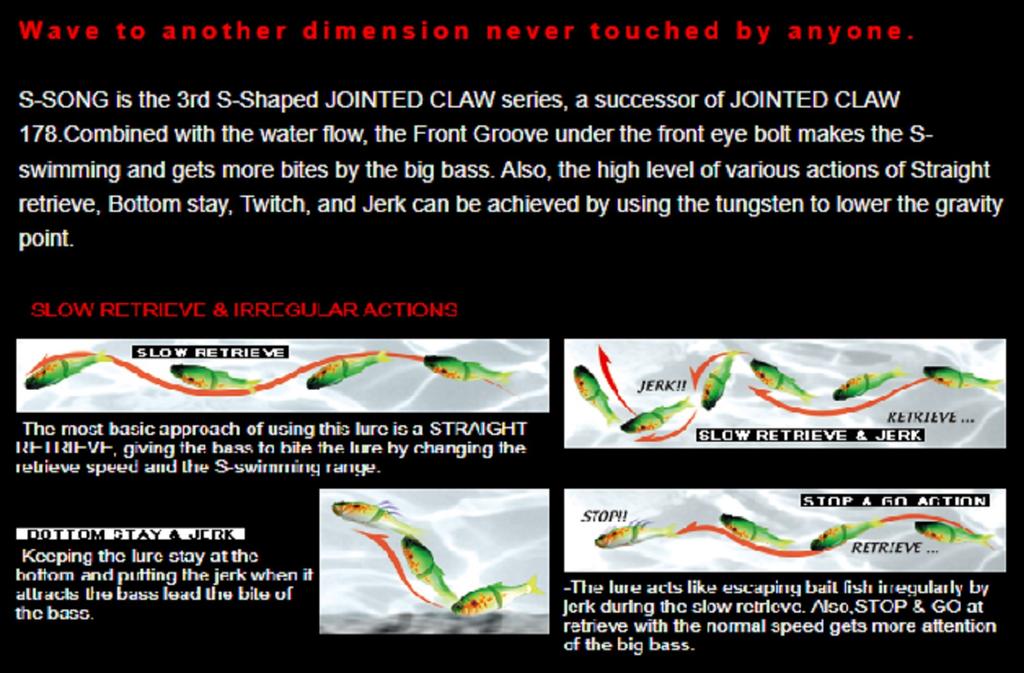 Gan Craft Song 115 Slow Sinking Jointed Lure 07 (8152)