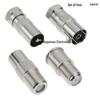 4-Piece F Male to TV Male/Female Adapter Set for Cable TV