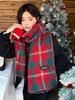 Women Winter Knitted Scarf Headscarf Ladies Men Casual Preppy Plaid Warm Scarve Mujer Male Foulard Wrap Shawl New Unisex Vintage
