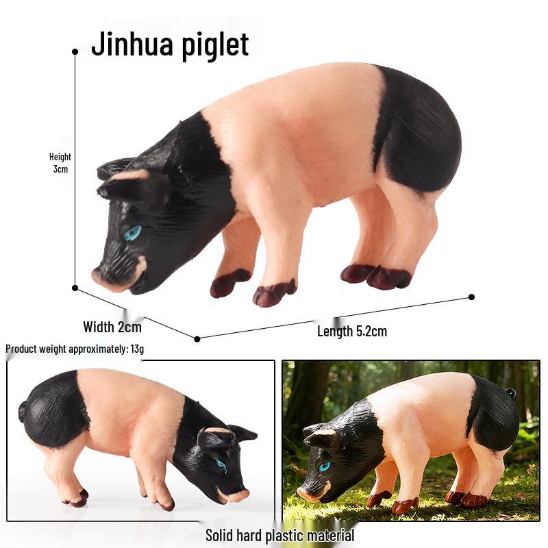 Farm Animal Simulation Toy Set: Chicken, Duck, Goose, Boar, Horse, Cow - Educational Gift for Children, Cognitive Ornament