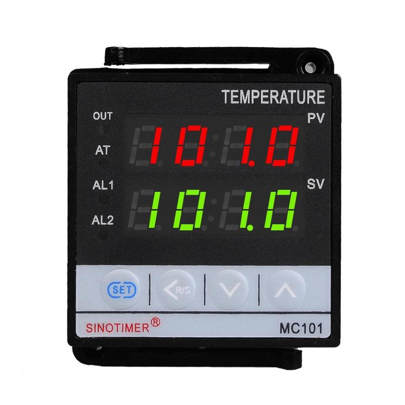 SINOTIMER MC101 Digital Display PID Temperature Controller Celsius/Fahrenheit Modes Sensor Input Transducer SSR Output чёрный фото