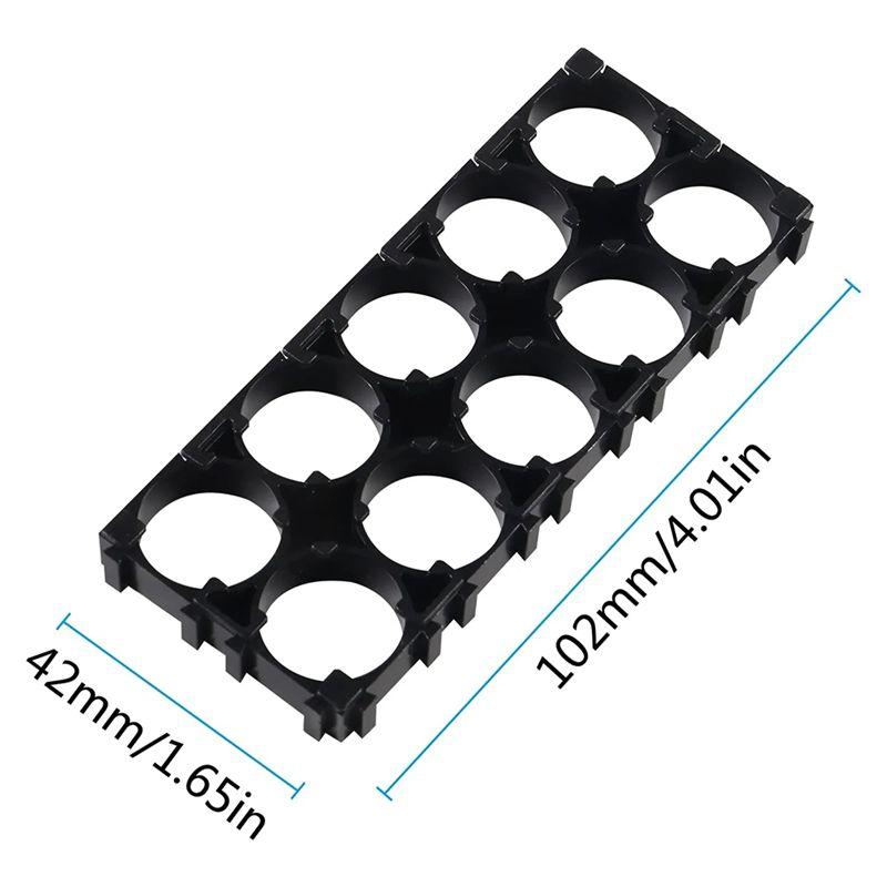 AEE4-20Pcs 18650 Lithium Cell Spacer 2X5 Cell Spacer 18650 Lithium Battery Plastic Holder Bracket For DIY Battery Pack