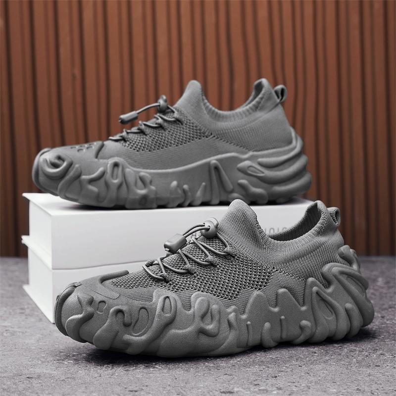 YRZL Men's Sneakers Fashion Athletic Shoes Breathable Soft Comfort Male Casual Shoes Lightweight Walking Shoes