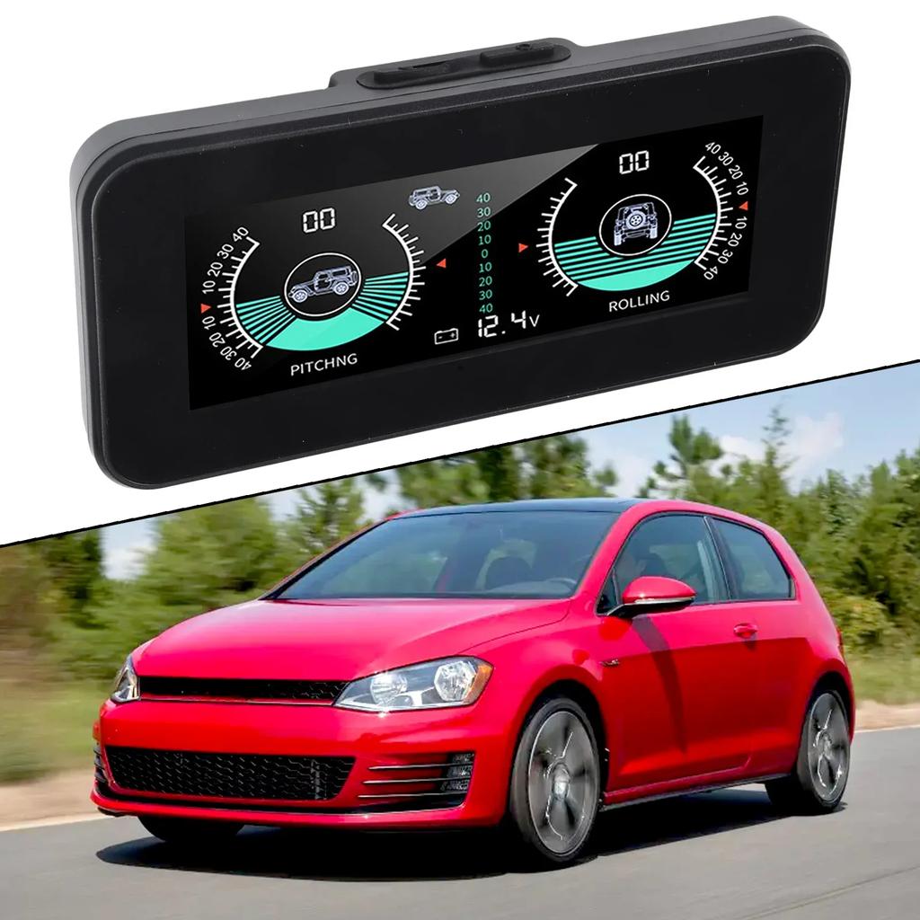 Intelligent Inclinometer Guage Tilt Indicator Angle Level Slope Meter Outdoor Electronic Slope Meter Voltmeter 4*4 Car Accessor