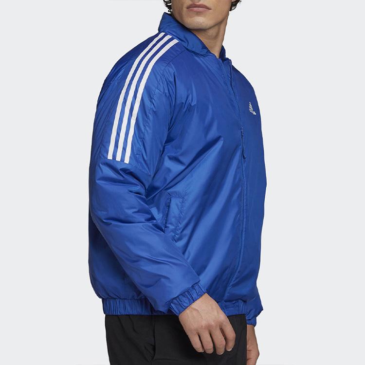 Adidas Essential Insulated Bomber Jacket Outdoor Casual Sports Cotton Coat Winter Men Jackets Royal-Blue GH4579