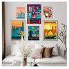 Paintings Vintage Wall Kraft Posters Coated Stickers Home Decoration Gift Visit China Hong Kong Travel Canvas