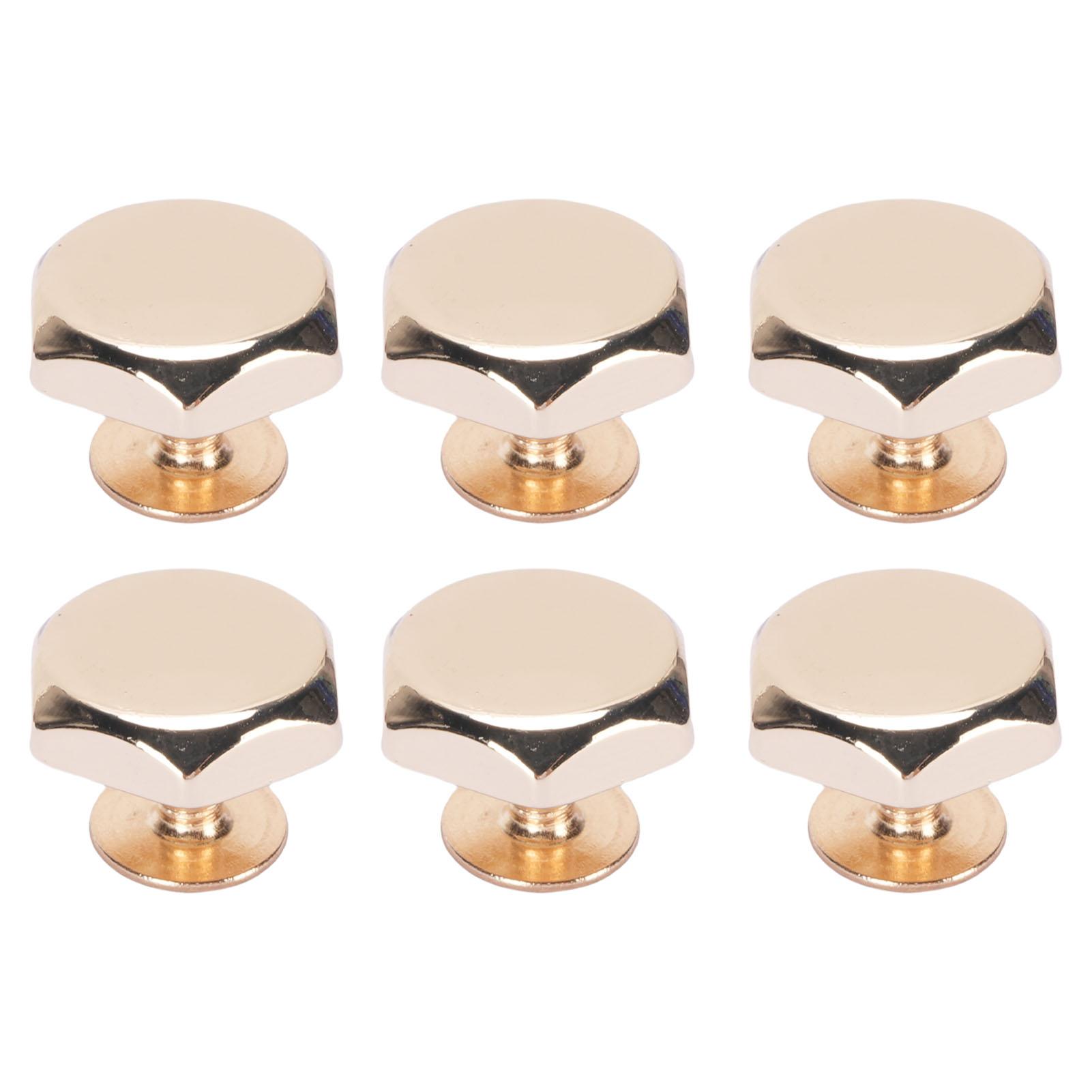 

30 комплектов заклепок и винтов 8 мм из цинкового сплава с полой шестигранной головкой, 6 мм скрещенные железные винты для кожи золотой