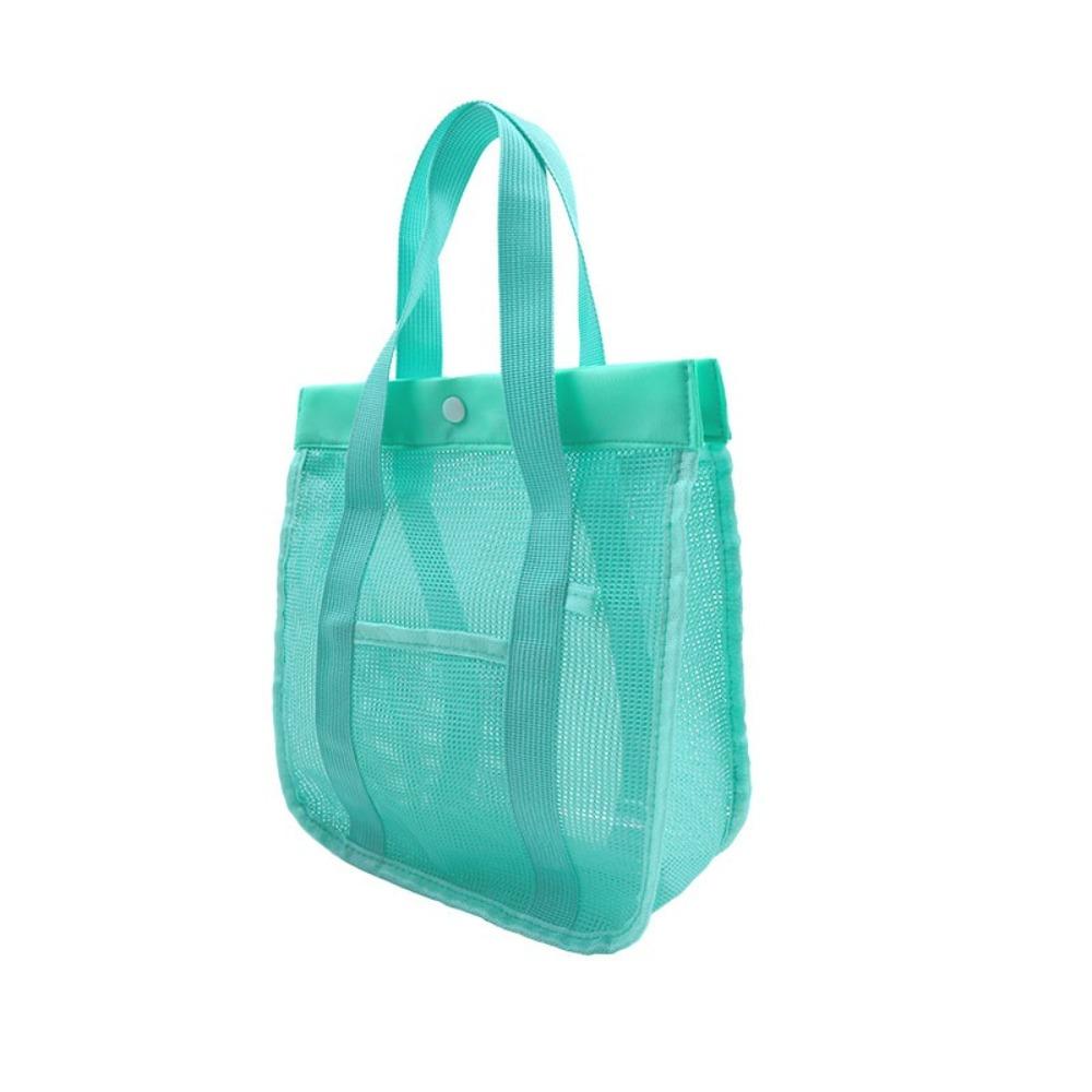 

Visible Mesh Beach Bag Breathable Mesh Handbag Bath Bag Swimming Washbag Sand Toy S зелений