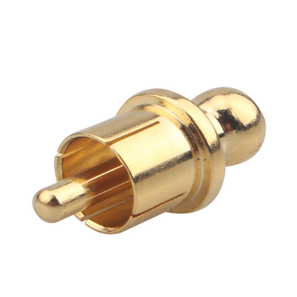 8 Stück Gold/Rhodium-beschichtete RCA-Schutzkappen Staubschutz RCA-Buchsen-Schutzabdeckung Rauschunterdrücker RCA-Kappenstecker für Audio-Lautsprecher