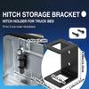 2 Inch Trailer Hitch Storage Holder Support Heavy Duty Steel Mounting Bracket For Pickup Truck Bed Garage Wall Motorhome