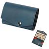 Small Buttero Leather Made In Blue [Abrasa] Wallet, Edition, Men's Wallet, Japan,