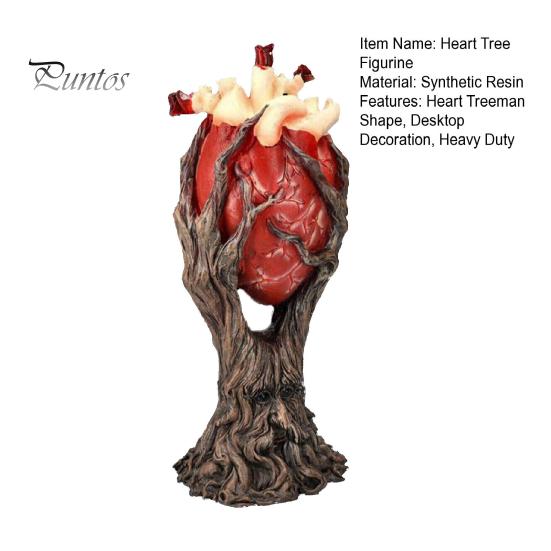 Halloween Herz Treeman Figurine Spooky Baum Hält Herz Harz Statue Skulptur Indoor Outdoor Garten Desktop Dekoration Ornament