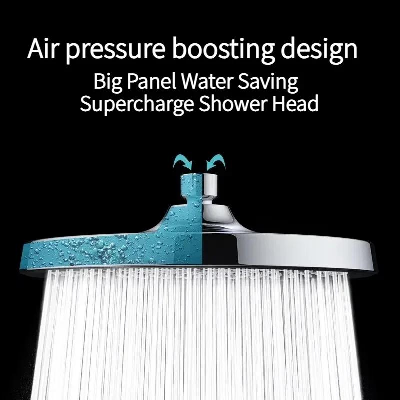 Big Panel Top Spray Upgraded 275mm Supercharge Shower Head Shower Accessories High Pressure Large Flow ShowerHead