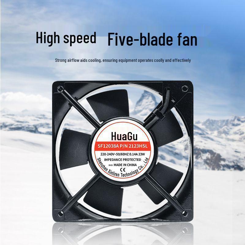 Silent 220V Industrial Cabinet Cooling Fan for Soldering and Welding Fume Extraction