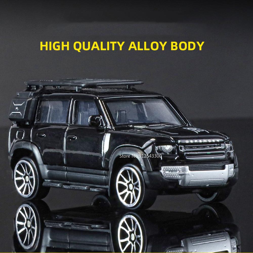 1:64 Land Rover 110 Toy Car Model Sliding Shock Absorption Metal Deicast Off-road Vehicle Drop Resistant Models for Boys Gifts