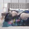 Tifa Lockhart Design Flannel Printed Blanket Suitable for All Seasons Suitable for Living Room Office Sofa and Travel 180x250CM