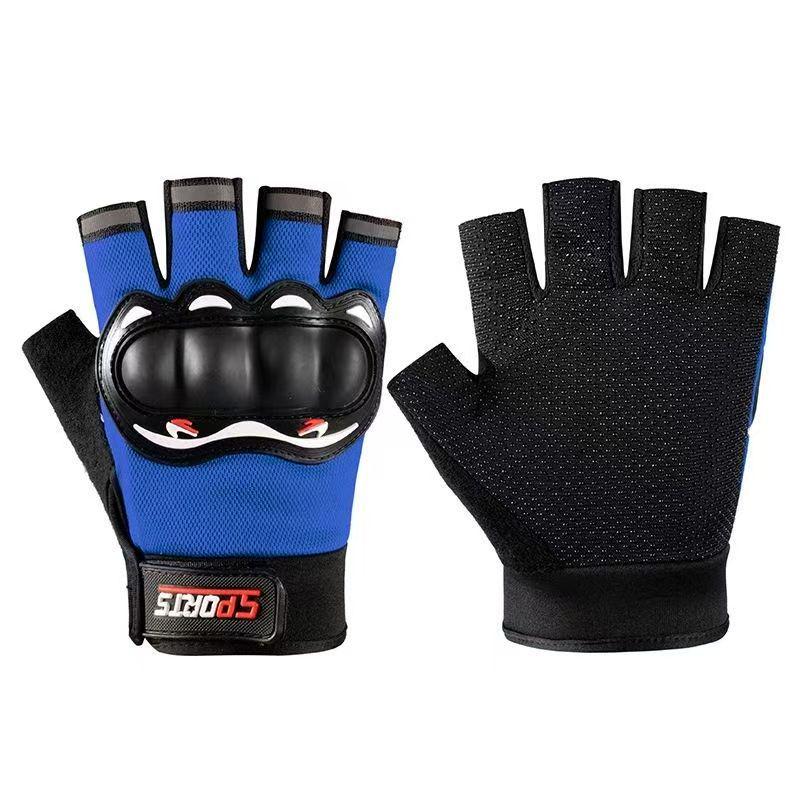Herren Rutschfeste Atmungsaktive Halbfinger-Fahrradhandschuhe für Outdoor-Sportarten, Fitness, Gewichtheben, Taktisches Training und Angeln.