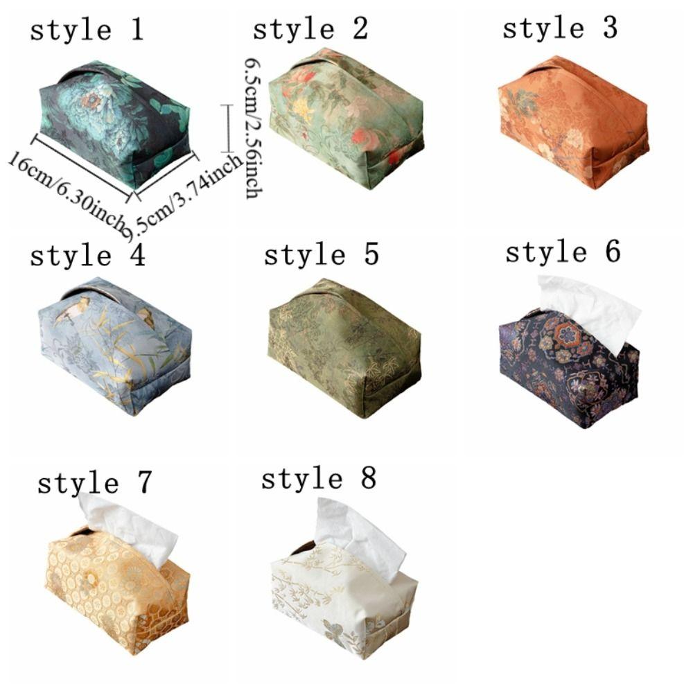 Retro Style Tissue Box Exquisite Napkin Case Desktop Decorate Napkin Paper Holder  Office