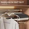Compact Non-Slip Clothes Hanger - Space-Saving, No-Trace, Anti-Shoulder Bump Drying Rack.