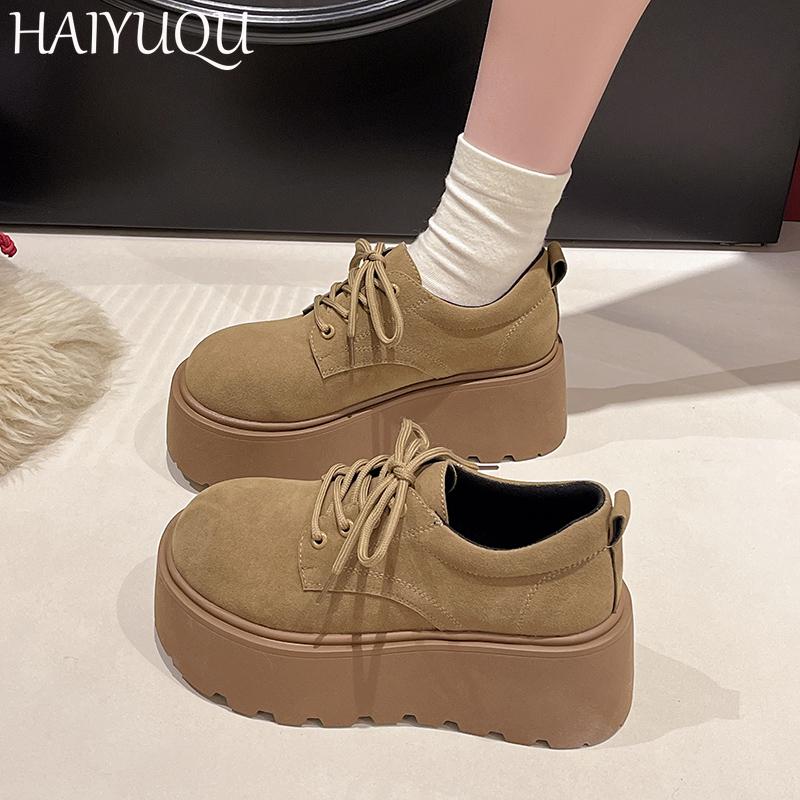 Mote Flats Plattform Dame Semsket Snø Ankelstøvletter Designer Mote Casual Gåsko Dame 2025 Trend Nye Vinter Koselige Botas Mujer