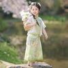 Children's Hanfu Summer 2026: New Ancient-Style Tang Suit Three-Piece Set with Trousers for Girls